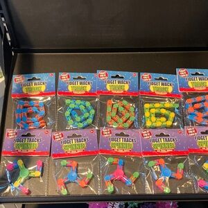 Fidget Wacky Track Spinner Toy Set - Multicolor